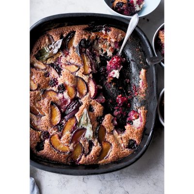 Plum, blackberry and bay friand bake by Yotam Ottolenghi - Beautiful Heirloom Home